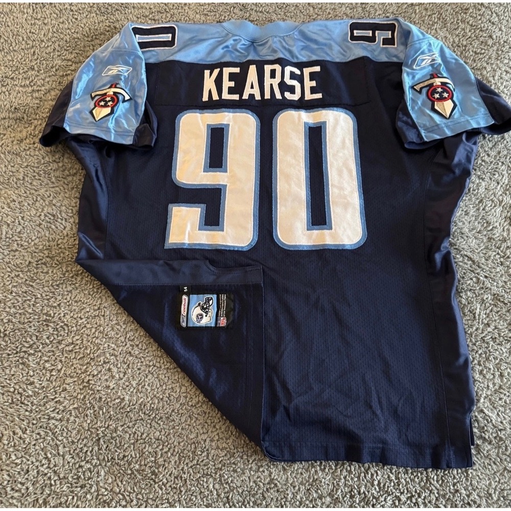Nike Tennessee Titans‎ Jevon Kearse 90 Jersey Mens 3XL Navy Blue Vintage NFL